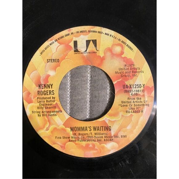 Vintage 1978 Kenny Rogers The Gambler vinyl - Picture 3 of 5